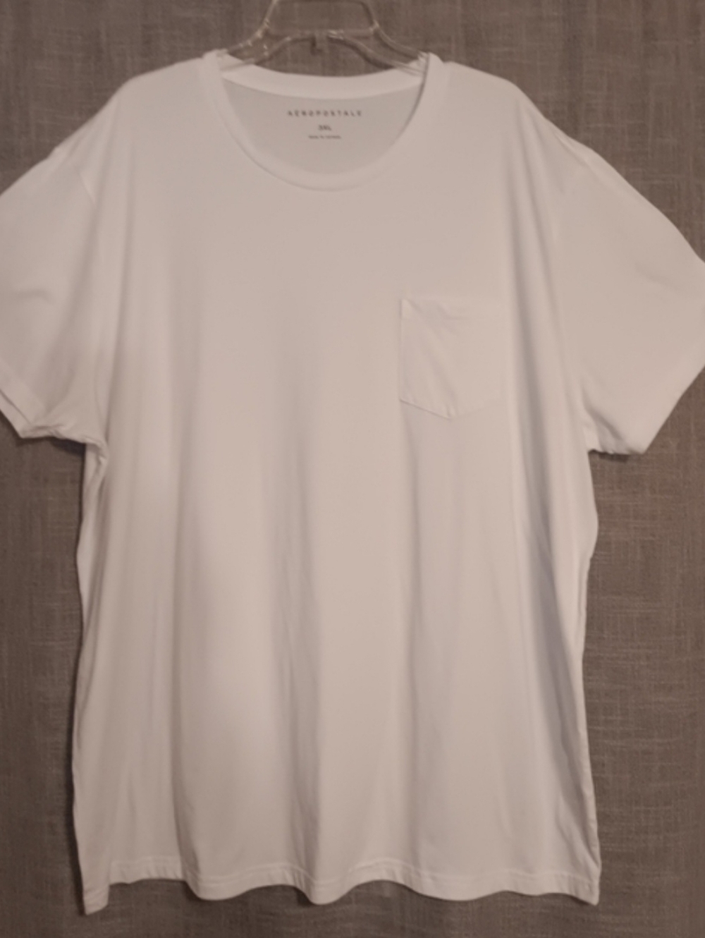 Aeropostale Men's White Short Sleeve Crew Tee